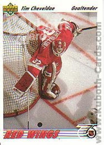 NHL 1991-92 Upper Deck - No 129 - Tim Cheveldae