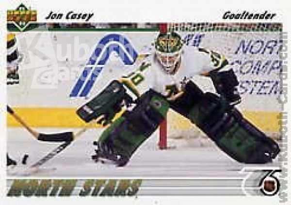 NHL 1991-92 Upper Deck - No 205 - Jon Casey