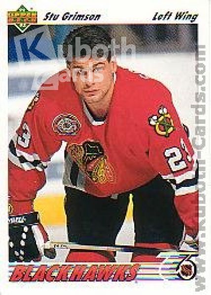 NHL 1991-92 Upper Deck - No 416 - Stu Grimson