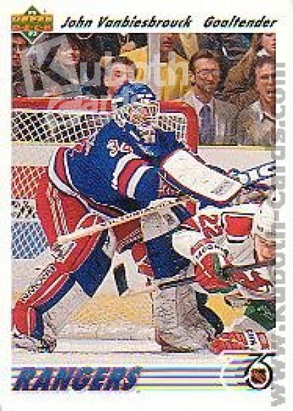 NHL 1991-92 Upper Deck - No 324 - John Vanbiesbrouck