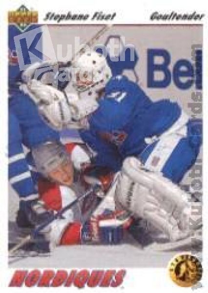 NHL 1991-92 Upper Deck - No 452 - Stephane Fiset