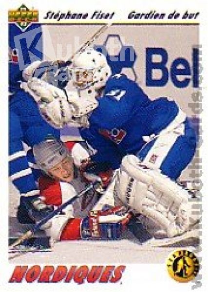 NHL 1991-92 Upper Deck French - No 452 - Stephane Fiset