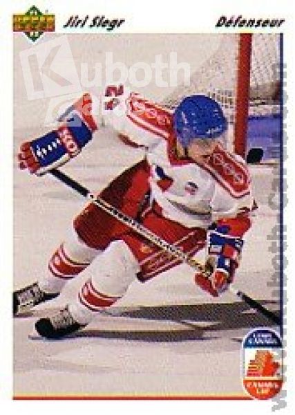 NHL 1991-92 Upper Deck French - No 18 - Jiri Slegr