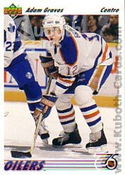 NHL 1991-92 Upper Deck French - No 268 - Adam Graves