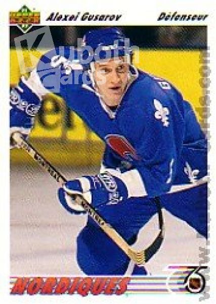 NHL 1991-92 Upper Deck French - No. 365 - Alexei Gusarov