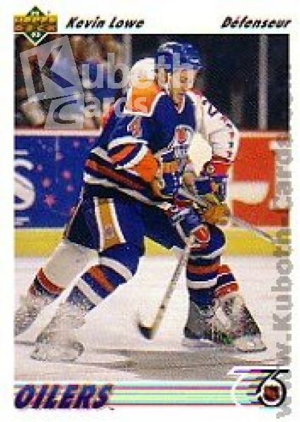 NHL 1991-92 Upper Deck French - No 186 - Kevin Lowe