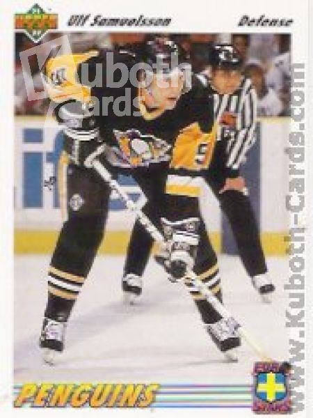 NHL 1991-92 Upper Deck Euro Stars - No E17 - Ulf Samuelsson