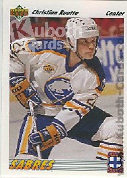 NHL 1991-92 Upper Deck Euro-Stars - No E11 - Christian Ruuttu
