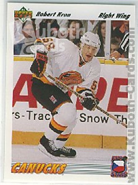 NHL 1991-92 Upper Deck Euro-Stars - No E8 - Robert Kron