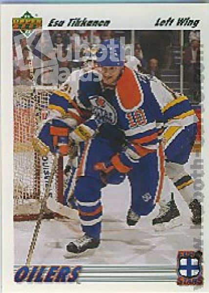 NHL 1991-92 Upper Deck Euro Stars - No E10 - Esa Tikkanen