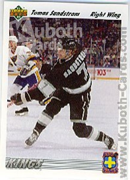 NHL 1991-92 Upper Deck Euro-Stars - No E7 - Tomas Sandstrom