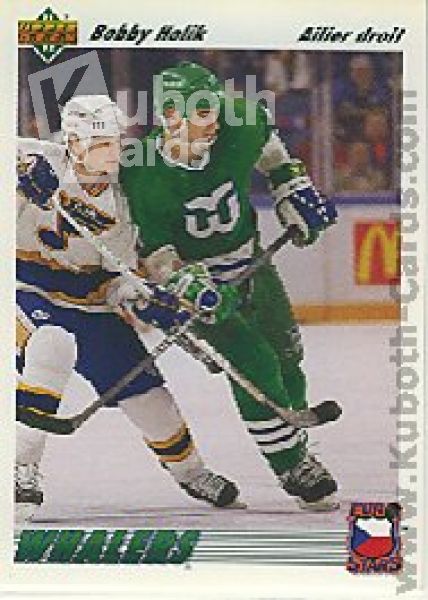 NHL 1991-92 Upper Deck Euro-Stars French - No E3 - Bobby Holik