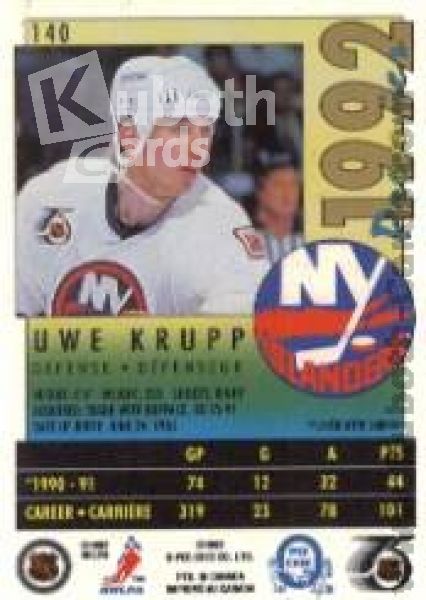 NHL 1991-92 OPC Premier - No 140 - Uwe Krupp