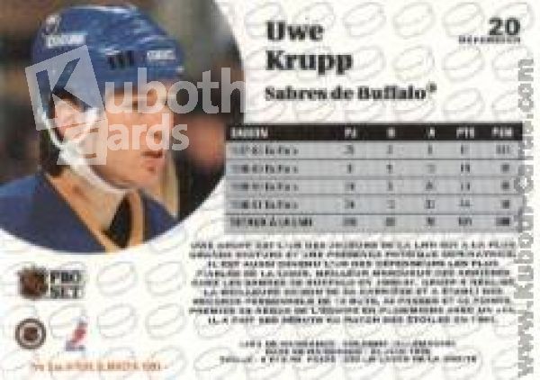 NHL 1991-92 ProSet - No 20 - Uwe Krupp