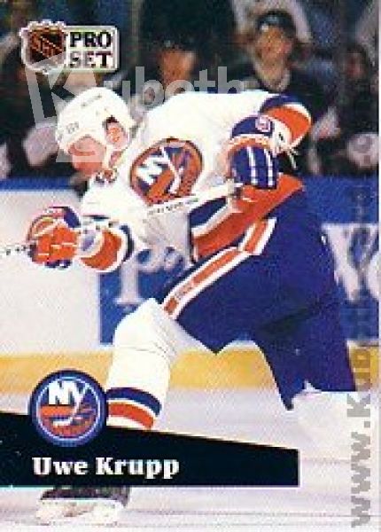 NHL 1991-92 ProSet French - No 436 - Uwe Krupp