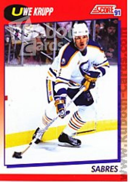 NHL 1991-92 Score Canadian bilingual - No 84 - Uwe Krupp