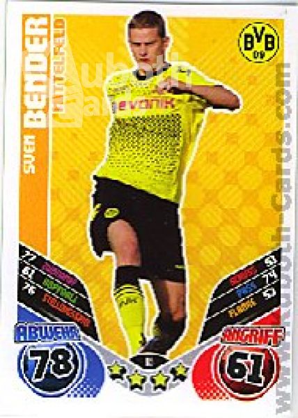 Soccer 2011/12 Topps Match Attax - No 65 - Sven Bender