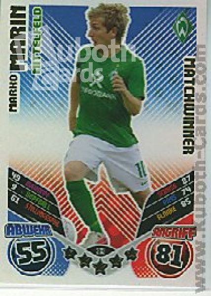 Fussball 2011 / 12 Topps Match Attax - No 333 - Marko Marin