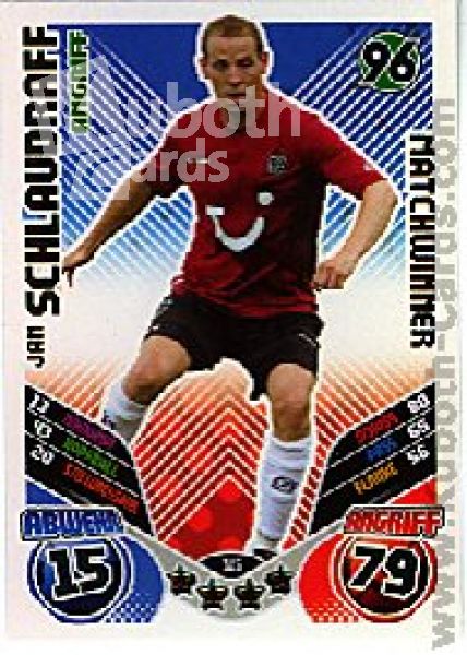 Fussball 2011 / 12 Topps Match Attax - No 345 - Jan Schlaudraff