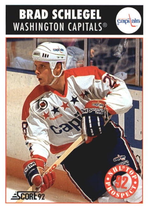 NHL 1992 / 93 Score - No 477 - Brad Schlegel