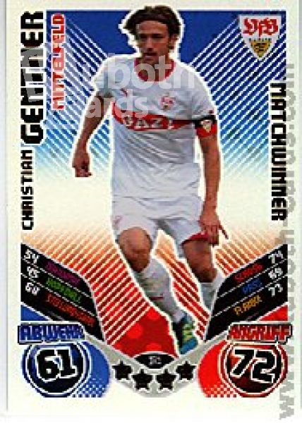 Soccer 2011/12 Topps Match Attax - No 374 - Christian Gentne