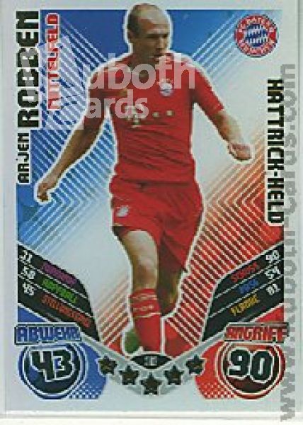 Soccer 2011/12 Topps Match Attax - No 382 - Arjen Robben