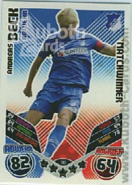 Soccer 2011/12 Topps Match Attax - No 346 - Andreas Beck