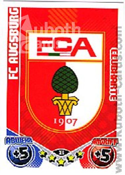 Soccer 2011/12 Topps Match Attax - No 386 - Logo Augsburg