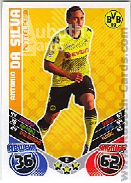 Soccer 2011/12 Topps Match Attax - No 69 - Antonio Da Silva