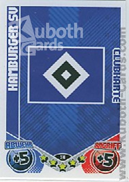 Soccer 2011/12 Topps Match Attax - No 390 - Logo Hamburg