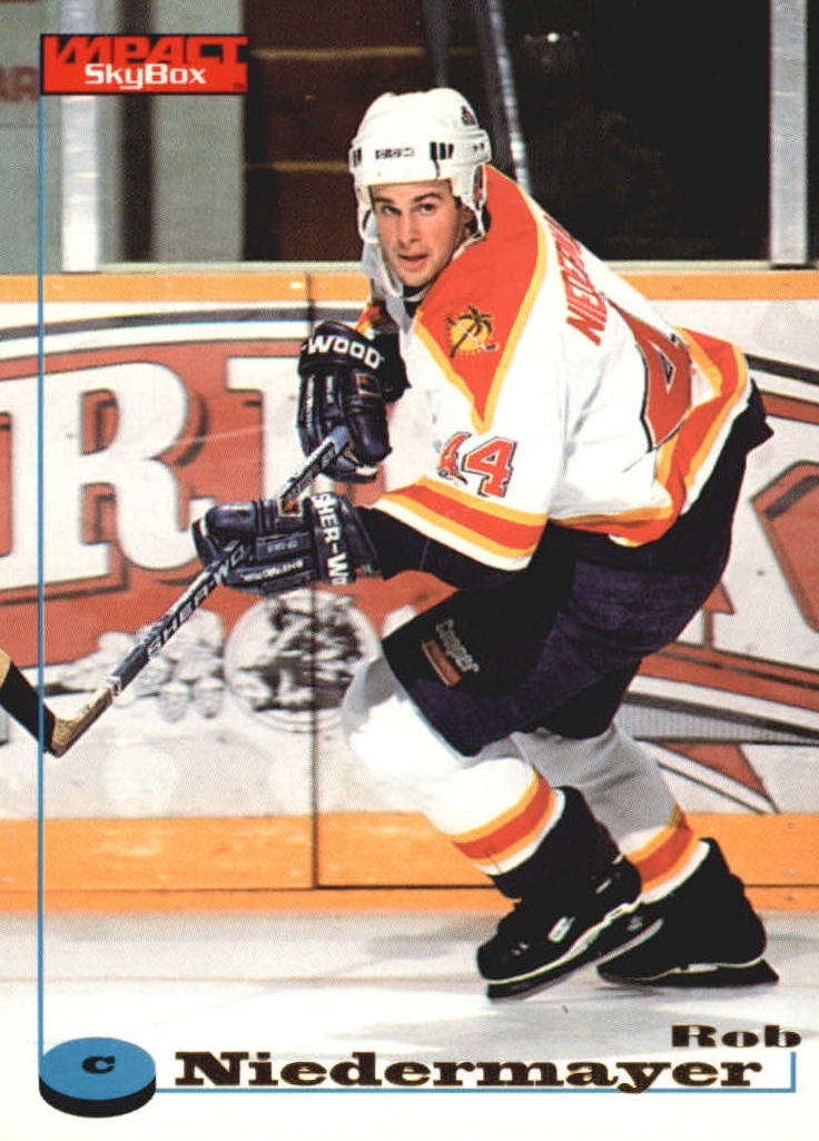 NHL 1996 / 97 Fleer SkyBox Impact - No 47 - Rob Niedermyaer