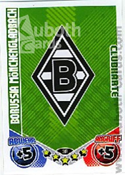 Soccer 2011/12 Topps Match Attax - No 397 - Logo M'gladbach