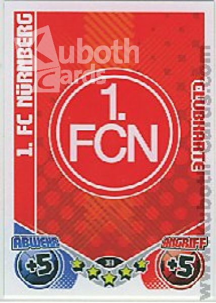 Soccer 2011/12 Topps Match Attax - No 399 - Logo Nuremberg