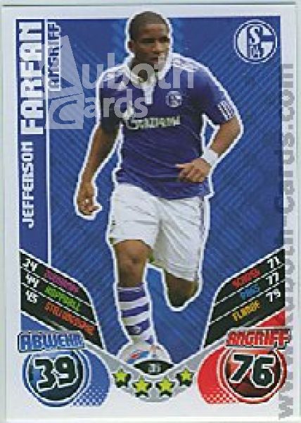 Soccer 2011/12 Topps Match Attax - No 286 - Jefferson Farfan