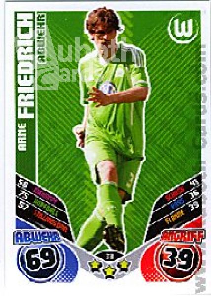 Soccer 2011/12 Topps Match Attax - No 310 - Arne Friedrich