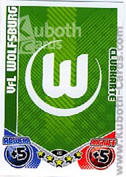 Fussball 2011 / 12 Topps Match Attax - No 403 - Logo Wolfsburg