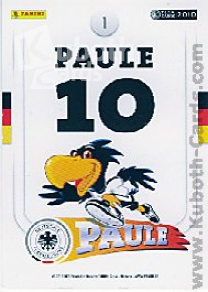 Football 2010/11 Panini DFB - No 1 - Mascot Paule