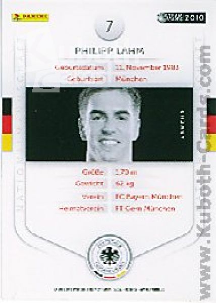 Soccer 2010/11 Panini DFB - No 7 - Philipp Lahm