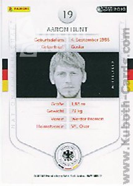 Football 2010/11 Panini DFB - No 19 - Aaron Hunt