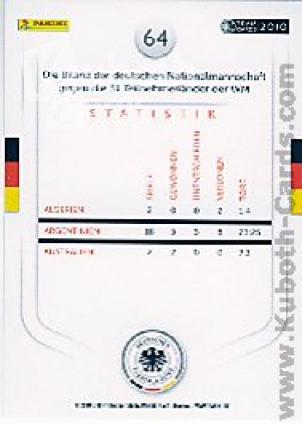 Football 2010/11 Panini DFB - No 64 - celebration scene