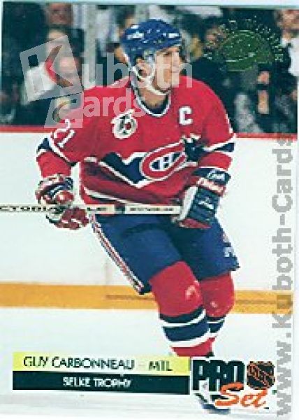 NHL 1992/93 ProSet Award Winners - No CC5 - Guy Carbonneau