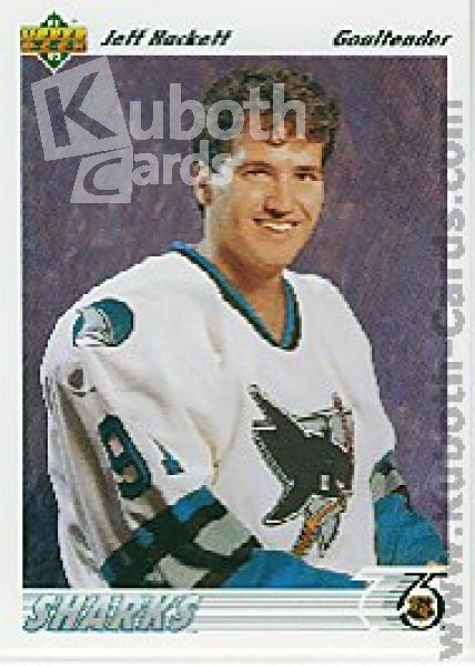 NHL 1991-92 Upper Deck - No 58 - Jeff Hackett