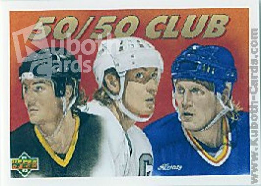 NHL 1991-92 Upper Deck - No 45 - Mario Lemieux / Wayne Gretzky / Brett Hull