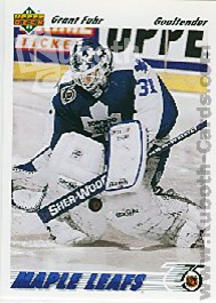 NHL 1991-92 Upper Deck - No 553 - Grant Fuhr