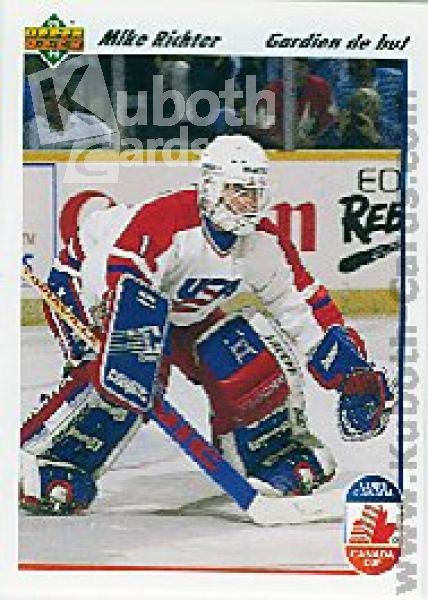 NHL 1991-92 Upper Deck French - No. 34 - Mike Richter