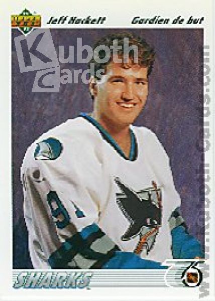 NHL 1991-92 Upper Deck French - No 58 - Jeff Hackett