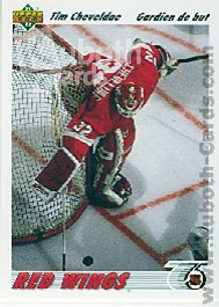 NHL 1991-92 Upper Deck French - No 129 - Tim Cheveldae