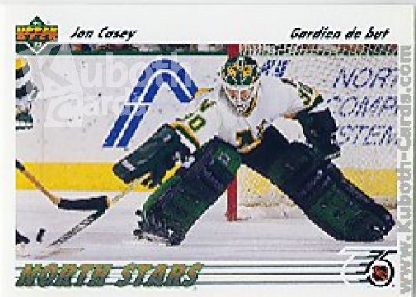 NHL 1991-92 Upper Deck French - No 205 - Jon Casey