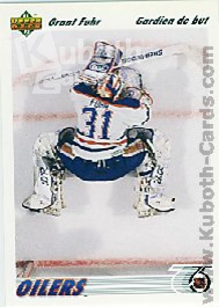 NHL 1991-92 Upper Deck French - No. 264 - Grant Fuhr