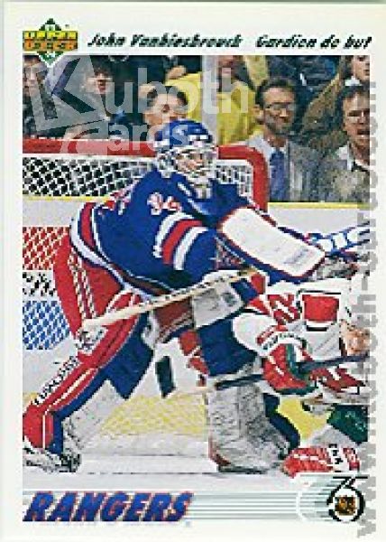 NHL 1991-92 Upper Deck French - No 324 - John Vanbiesbrouck